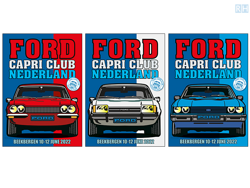 Auto-illustratie Ford Capri Mk1-2-3